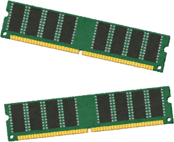Illustration of Computer RAM Modules