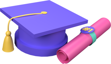 Graduation Cap and Diploma